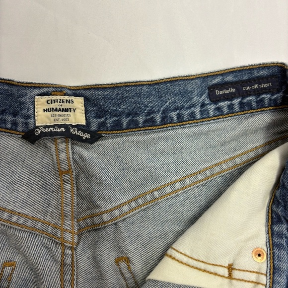 Citizens of Humanity Women’s 27 Danielle Cut Off Shorts Premium Vintage Jeans - Picture 3 of 12